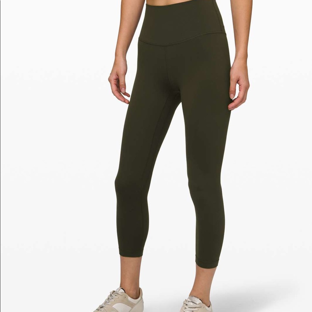 Lululemon dark olive align legging size 2